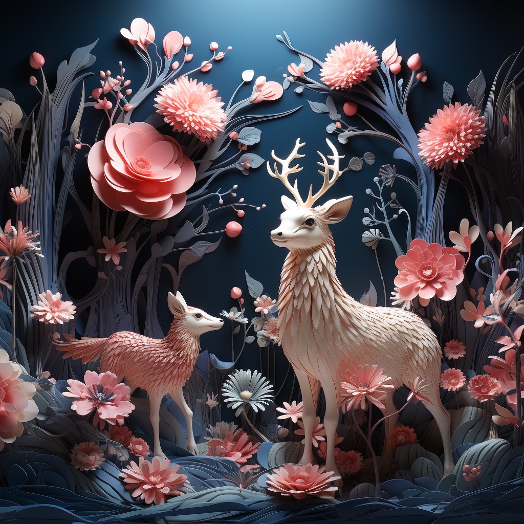 Midnight Bloom – Paper Menagerie von Markus Baron